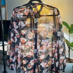 Gorgeous Floral Sheer Blouse